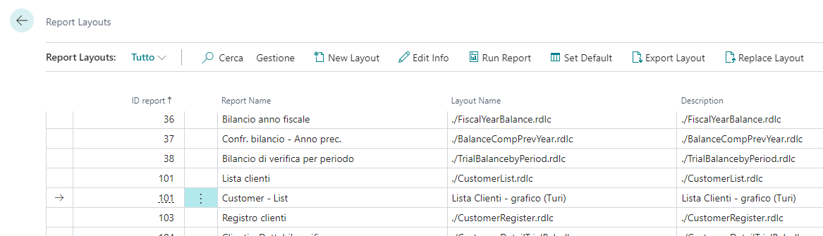 New Layout Excel Report Business Central